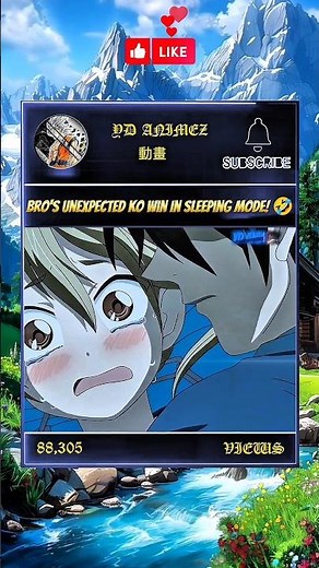 Bro's Unexpected KO Win In Sleeping Mode! 😅🤣 #shorts #helloneighbor #anime