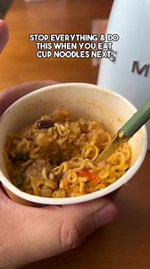 This instant cup noodle hack is a must try! #instantnoodle #cupnoodles #shinramyun #kitchcenhack #cupnoodlehack #noodle #ramen #ramenhack | adrianwidjy