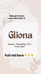 35K views · 204 reactions | Baby girl names start with letter G | Acrebla Soralc Marian | Facebook