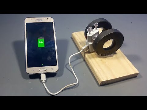 How To Make Free Energy Mobile Phone Charger With Magnets | Science Projects