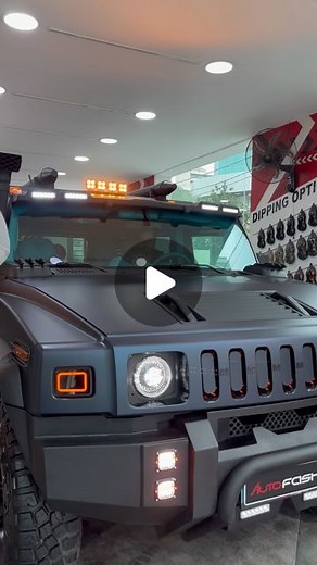 Autofashion - Lebanon 🇱🇧 on Instagram: "HUMMER H2 🔺 Full wrapping 🔺 Custom Bumpers with rhino 🔺 Custom Roof led 🔺 Flasher & tail covers 🔺 Custom grill with flame led 🔺 Valvetronic Exhaust 🔺 Orange Fog 🔺 Matrix Head lights 🔺 Tires 35” 🔺 Roof Lazer 1000m green point 🔺 Side Window Grill cover 🔺 Custom snorkel 🔺 Rear fog x4 🔺 Higher Suspension up to 4” 🔺 Side & front marker lights 🔺 Roof baggage Customized 🔺Full Interior Tiffany blue 🔺Tesla Screen 🔺 Fiber optic 1200pcs with RGBW