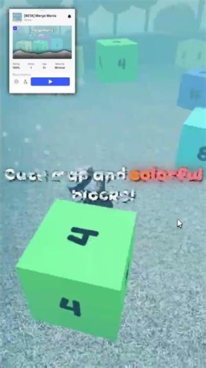 Just made this merging game on roblox! The name is Merging Mania #shorts #roblox #rblx #game