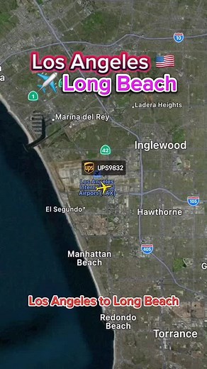 Shortest Domestic Flight from Los Angeles to Long Beach