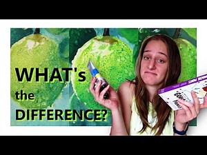 Watercolour vs Gouache vs Acrylics - Which paint to use?!