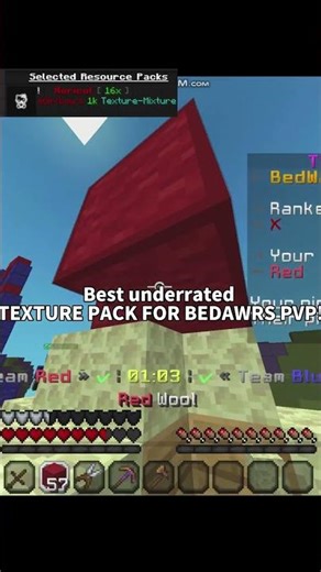 MOST SMOOTH TEXTURE PACK!! #minecraft #minecraftbeauty #minecraftgameplay #bedwars #hypixel