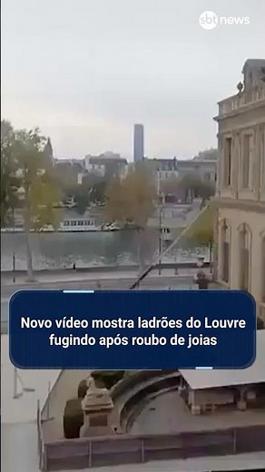 Novo vídeo mostra ladrões do Louvre fugindo após roubo de joias