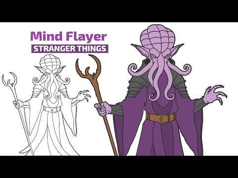 How To Draw The Mind Flayer | Step By Step | Stranger Things