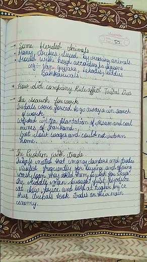 class 8 history chapter 4 tribals,dikus and the vision of a golden age notes and question and answer