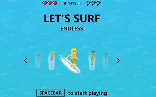 微软 Edge 浏览器隐藏的冲浪小游戏