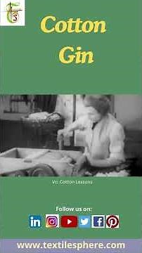 Old Cotton Ginning Process Clip | Textile History | Fact