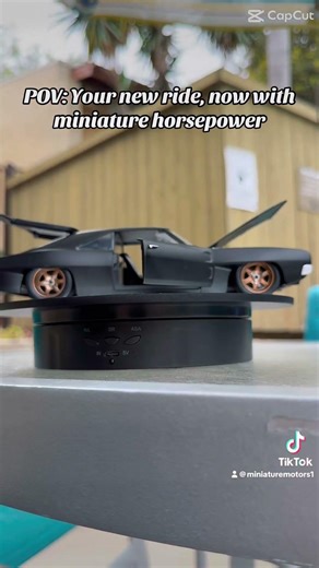 POV: Your new ride, now with miniature horsepower 🖤