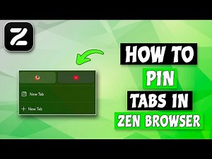 How To Pin Tabs In Zen Browser | How To Pin Zen Tab