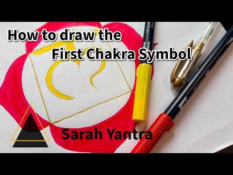 How To Draw The First Chakra Symbol — FREEHAND