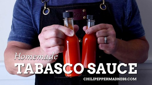 Learn how to make tabasco hot sauce with this homemade tabasco sauce recipe, using garden grown tabasco peppers, vinegar and salt. Fermented and non-fermented versions. GET THE RECIPE: https://www.chilipeppermadness.com/recipes/tabasco-sauce/ | Chili Pepper Madness - Recipes & More from a Gourmet Chilihead