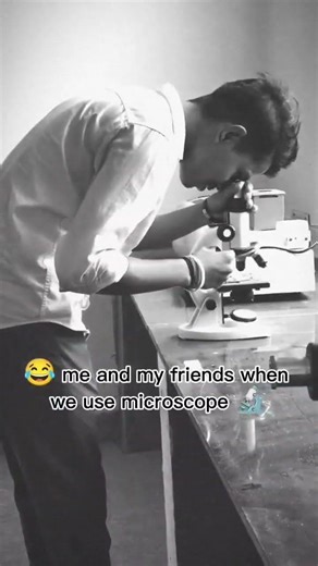 Me to My friends..😂😂when we use microscope..#collgelife