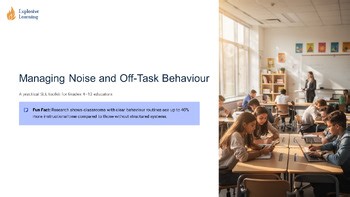 Managing Noise and Off Task Behaviour practical SEL toolkit