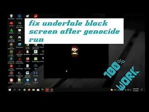 how to fix undertale black screen after genocide #undertale #undertaleindonesia