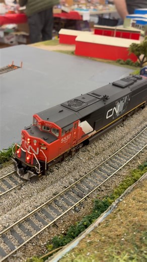 HO Scale CN and CSX Lashup #shorts #csx #canadiannational #hoscale #grain #modeltrains