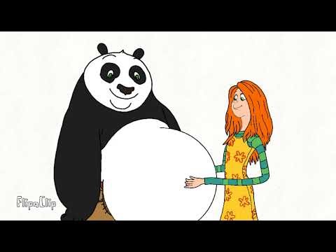 Kung Fu panda Po belly rub Audrey