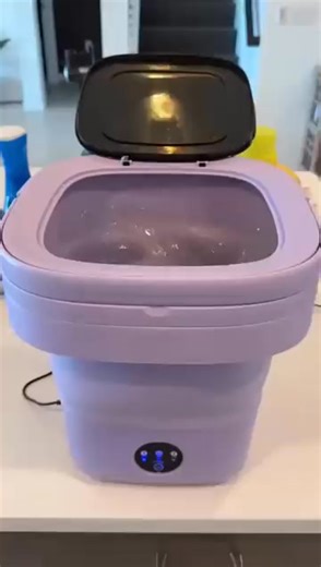 36K views · 310 reactions | ✨ Make baby laundry effortless with this game-changing gadget! Our mini foldable washing machine helps new moms wash baby clothes quickly and without hassle. ✔️ No more handwashing or waiting for big loads ✔️ Washes small baby clothes in minutes ✔️ Super compact & folds for easy storage ✔️ Uses less water & energy than big machines ✔️ Safe & gentle on baby’s delicate fabrics | JZ LSL | Facebook