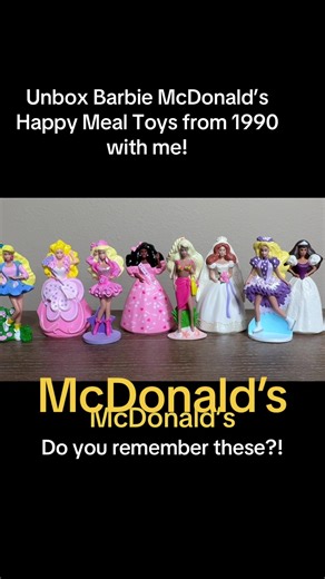 Unboxing 1990 McDonald's Barbie Happy Meal Toys