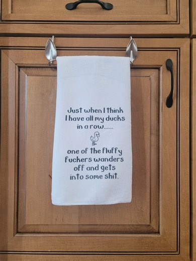 Funny Ducks Microfiber Dish Towel – Sassy Kitchen Decor - Etsy