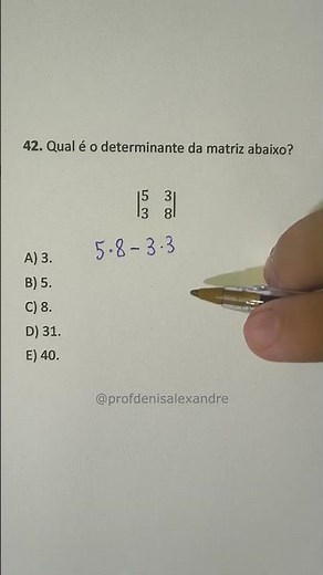 Matrices | Determinant of a 2x2 matrix