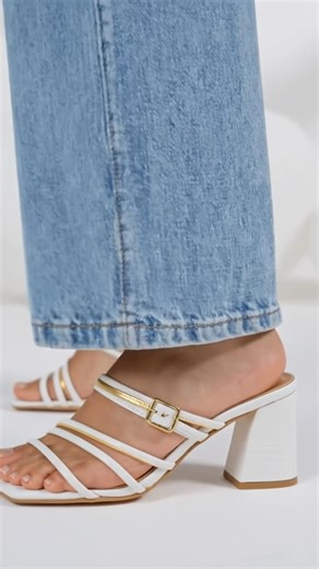 Stylish Open Toe Striped Block Heels | Trendy Women’s Fashion Sandals 2026