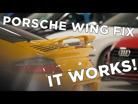 How to Fix Porsche Rear Spoiler (996 & 997)
