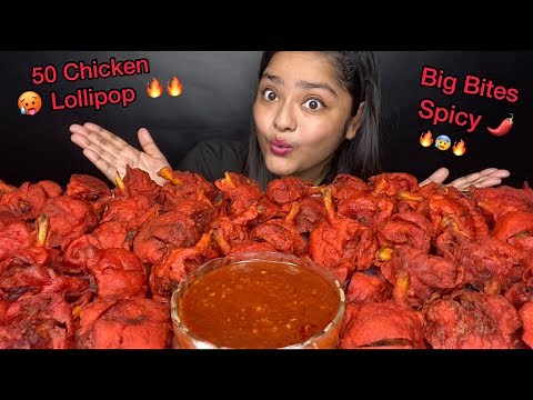 50 CHICKEN LOLLIPOP EATING CHALLENGE 🍗 50 FRIED CHICKEN DRUMSTICKS CHALLENGE| FOOD CHALLENGE VIDEOS
