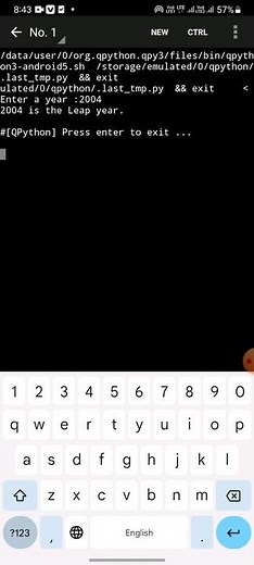 leap year program in python #python #pythonprogramming #pythontutorial #pythonforbeginners #cod