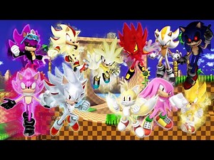 Sonic Characters And All Their Transformations