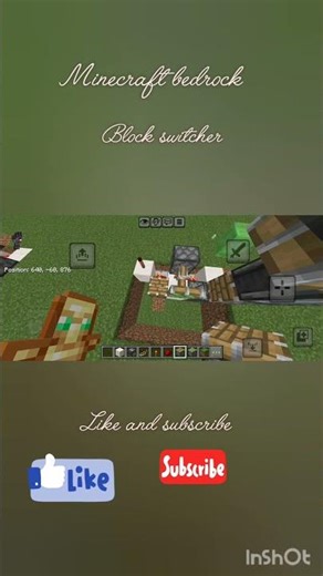 Minecraft bedrock block switcher #gameplay #minecraft #tipsntricks #gaming