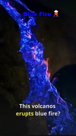 This Volcano Erupts BLUE FIRE?🌋