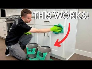 The Best Way to Clean Kitchen Cabinets!