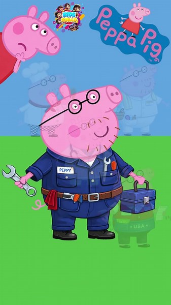 Peppa Pig Find The Character I Daddy Pig's Job Dress Up