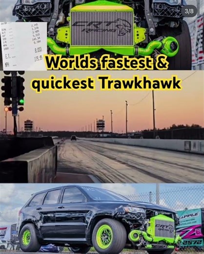 World’s fastest and quickest Trackhawk in the world #fast #trackhawk #racing #power
