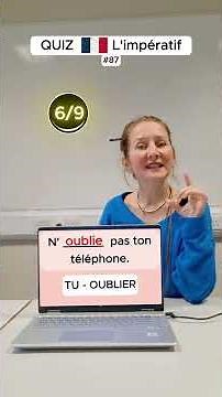 #87 QUIZ impératif - Leçon vidéo 86 #french #frenchlanguage #français #learnfrench #speakfrench