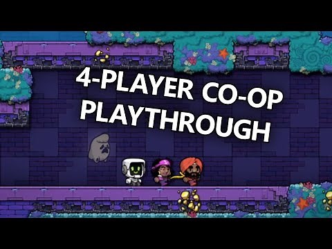 Full Playthrough of Spelunky 2 in 4-player Co-op!