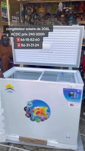 congélateur solaire de 208L ACDC #congelateur #solaire #208L #ACDC #solartchad