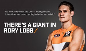93K views · 2K reactions | “Hard work actually does pay off" ahead of his 50th game, hear Rory's remarkable story. There's a GIANT in Rory Lobb. | GWS Giants | Facebook