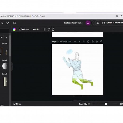 American Football Frames Canva Editable Template, Make Your Own American Football Design, Game Sports Canva Drag and Drop Frames - Etsy