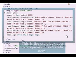 CSS3 Tutorial : CSS3 border gradient