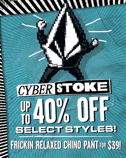 Volcom Cyber Monday Up to 40% Off Select Styles Frickin Relaxed Chino Pant @ $39 | Volcom
