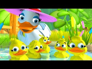 "Five Little Ducks – Animated English Nursery Rhyme for Kids"