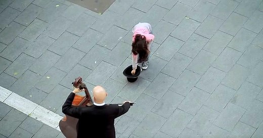 Little Girl Drops Coins In Hat And Begins The Ultimate Chill-Inducing Flash Mob That's Captured On Video