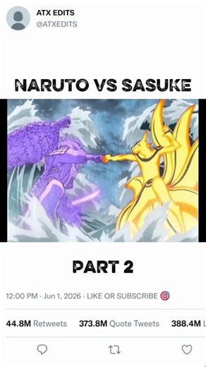 Naruto Vs Sasuke Fight 💥 Part 2 #anime #viral #naruto #trending #shortvideo #trnding #foryou#explore