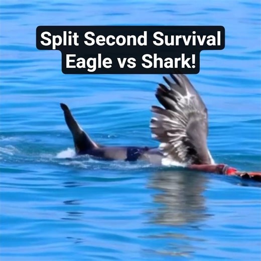 Eagle vs Shark: A Wild Battle of Instincts | AI Wildlife Short #shorts