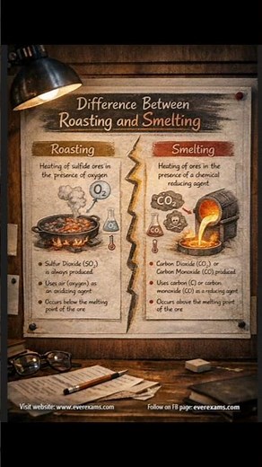 How roasting is different from smelting?