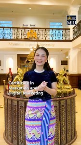 📚 Marketing ကို ချစ်မြတ်နိုးသူများ၊ Marketing ပညာနဲ့ အောင်မြင်မှုအိပ်မက်တွေအားလုံးအတွက် 𝐌𝐈𝐔ရဲ့𝐂𝐞𝐫𝐭𝐢𝐟𝐢𝐜𝐚𝐭𝐞 𝐢𝐧 𝐌𝐚𝐫𝐤𝐞𝐭𝐢𝐧𝐠 𝐚𝐧𝐝 𝐃𝐢𝐠𝐢𝐭𝐚𝐥 𝐌𝐚𝐫𝐤𝐞𝐭𝐢𝐧𝐠 အတန်းလေးကနေ နွေးထွေးစွာကြိုဆိုလိုက်ရပါတယ်ရှင်။ 🙏😇 ------------------------------------------------- 📙 ဘာတွေသင်ကြားပေးမှာလဲ? ------------------------------------------------- ✍️ အချိန် ၁လခွဲ သင်ယူရမှာဖြစ်ပြီး MIU ကျောင်းတော်ကြီးရဲ့ Founder & Vice-Chancellor ဖြစ်သူ တီချယ်ပို့က နှစ် (၂၀) စာသင်တဲ့ အတွေ့အကြုံတွေ၊ တ